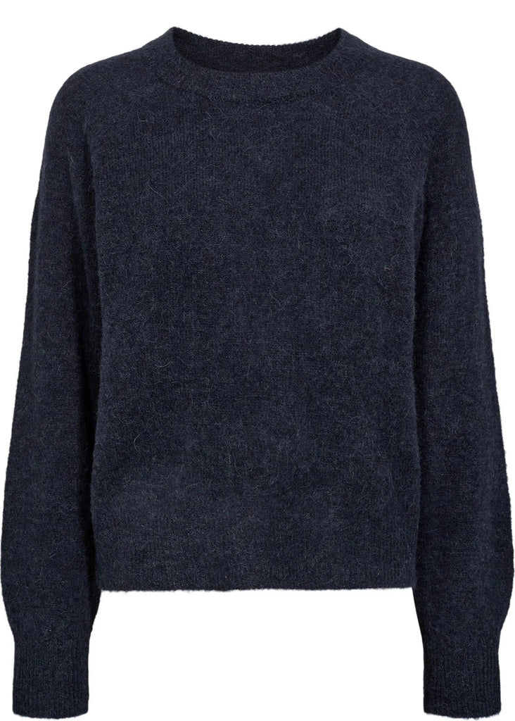 Dark gray sweater on a white background