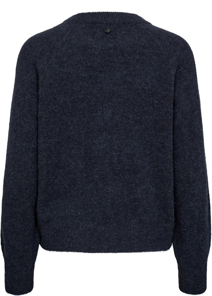 Dark gray sweater on a white background