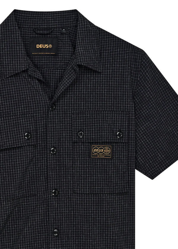 Deus ex Machina Nile Fatigue Shirt In Black