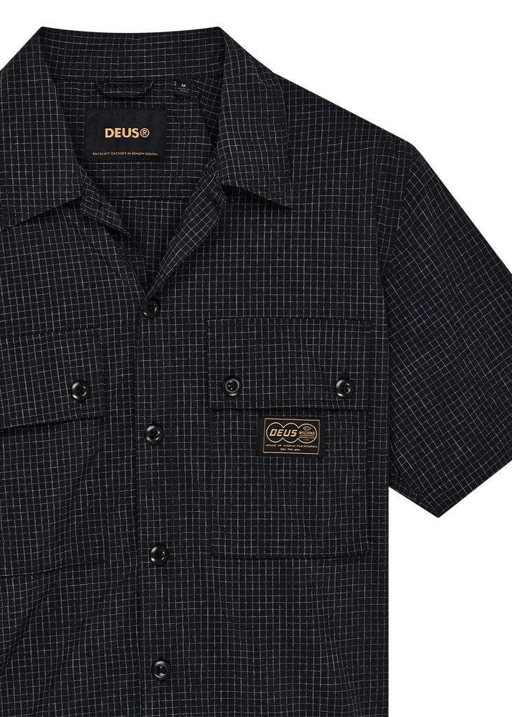 Deus ex Machina Nile Fatigue Shirt In Black