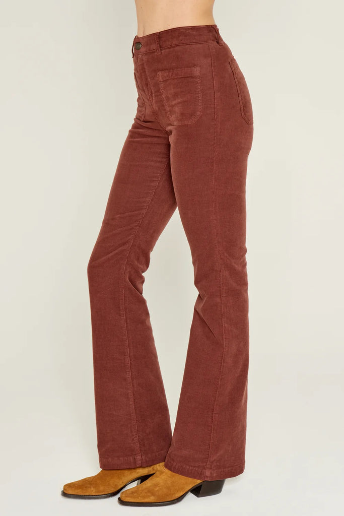 Five Luna Chocolate  Flare Pants