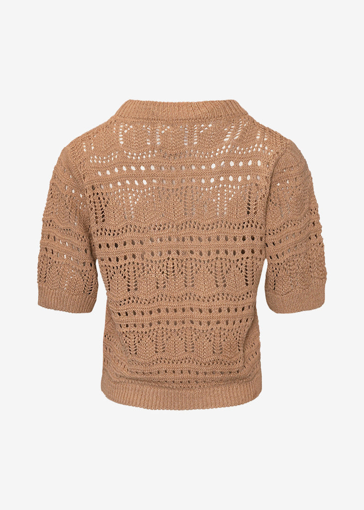 Noella Livia Knit Top Oyster Melange