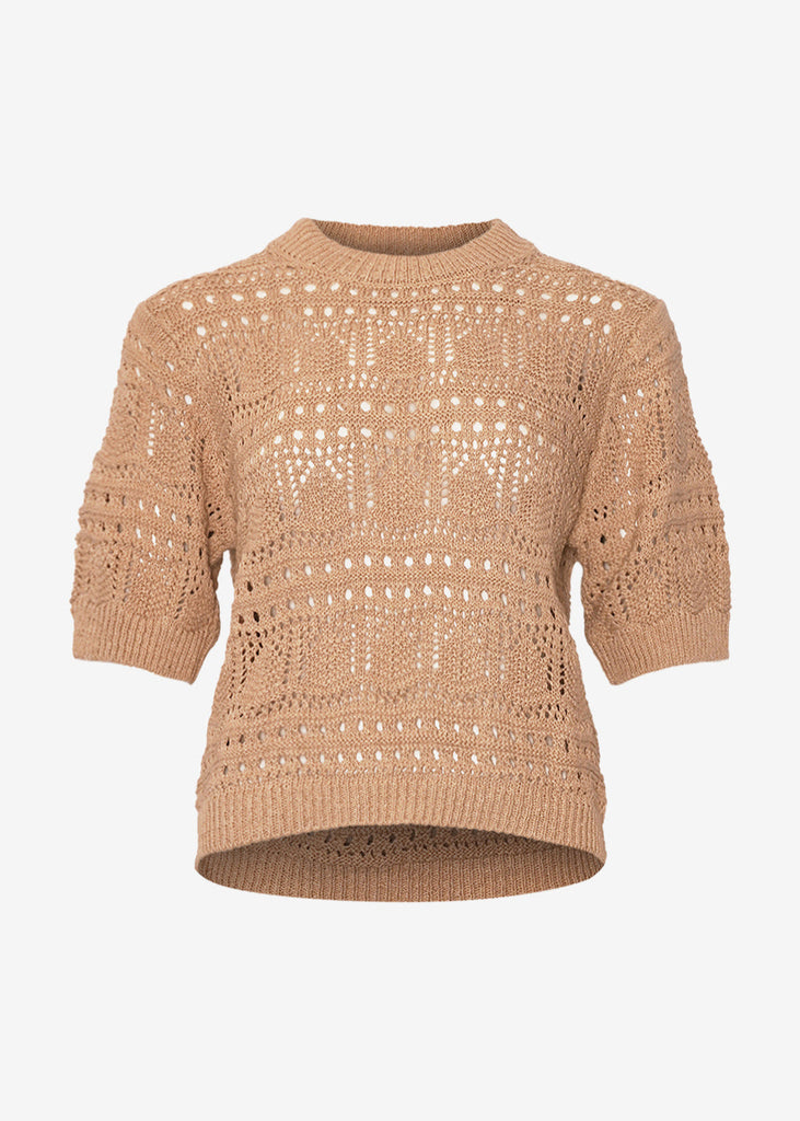 Noella Livia Knit Top Oyster Melange