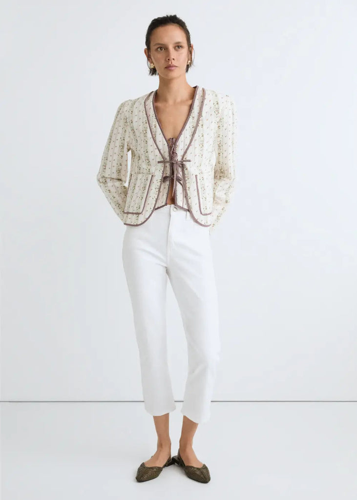 ese O ese Provence Padded Jacket with Flowers