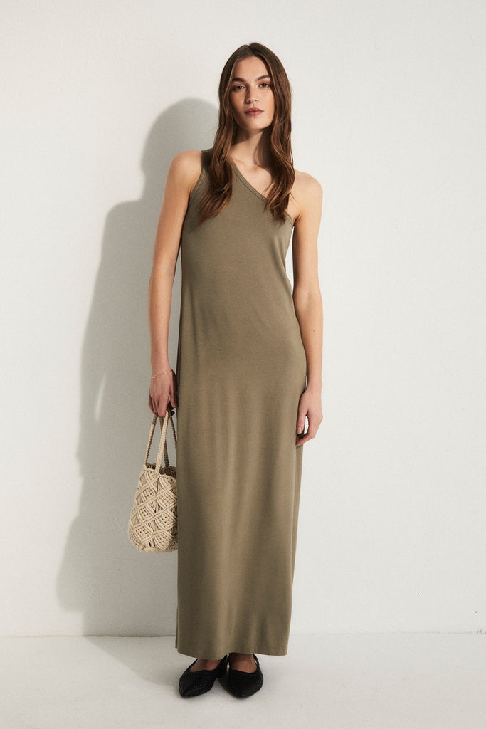 ese O ese Atenas Dress In Khaki