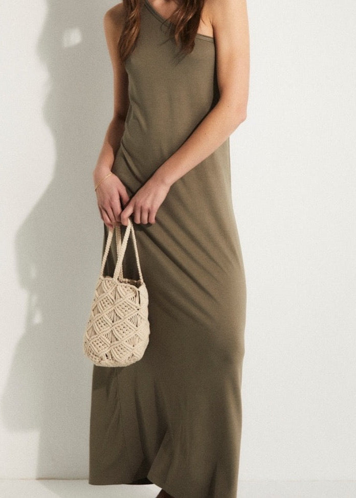 ese O ese Atenas Dress In Khaki