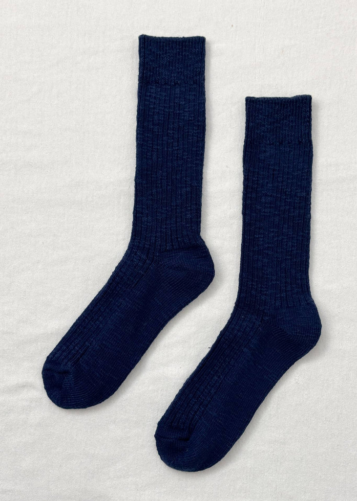 Cottage Socks in Navy