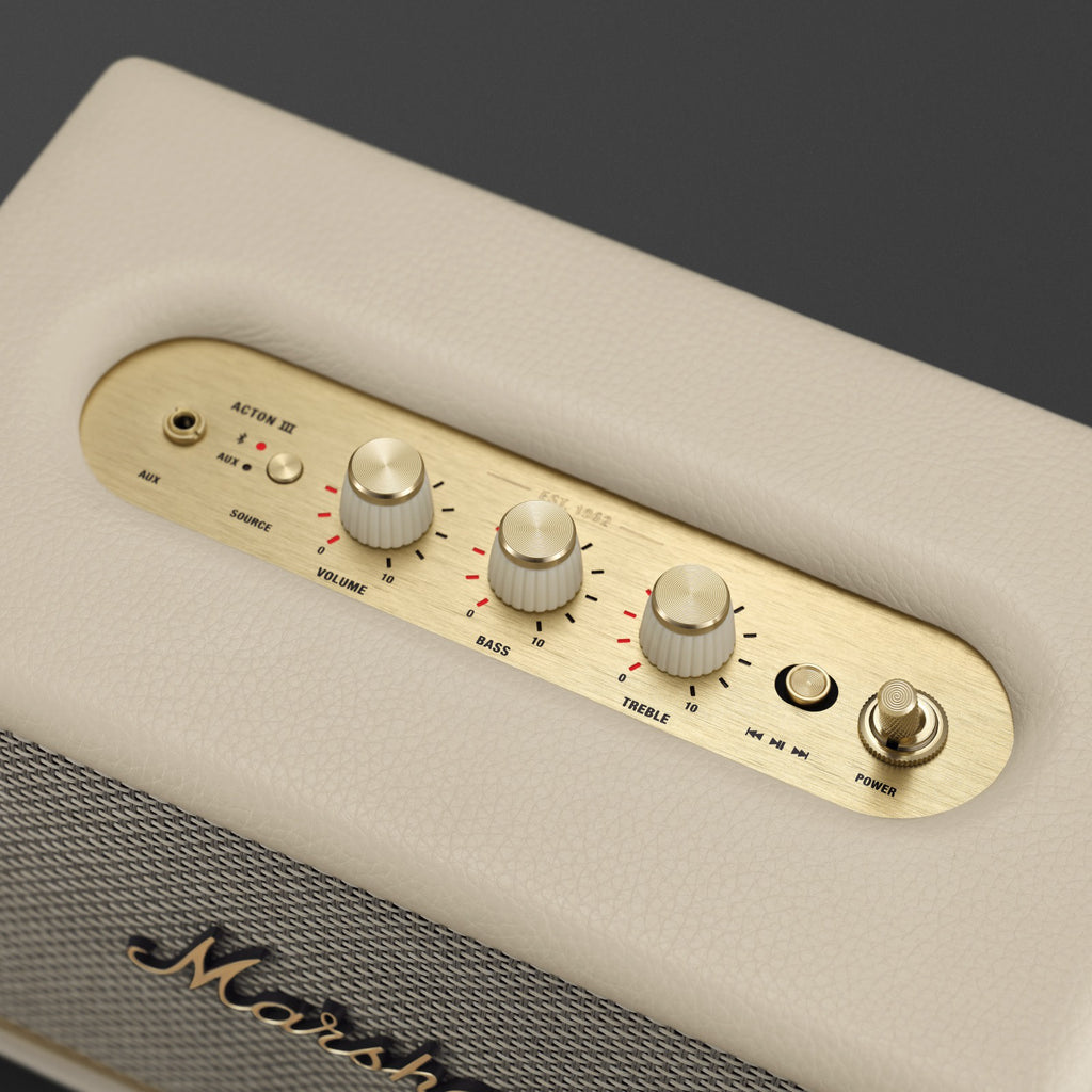 Marshall Acton III Bluetooth Speaker in Cream