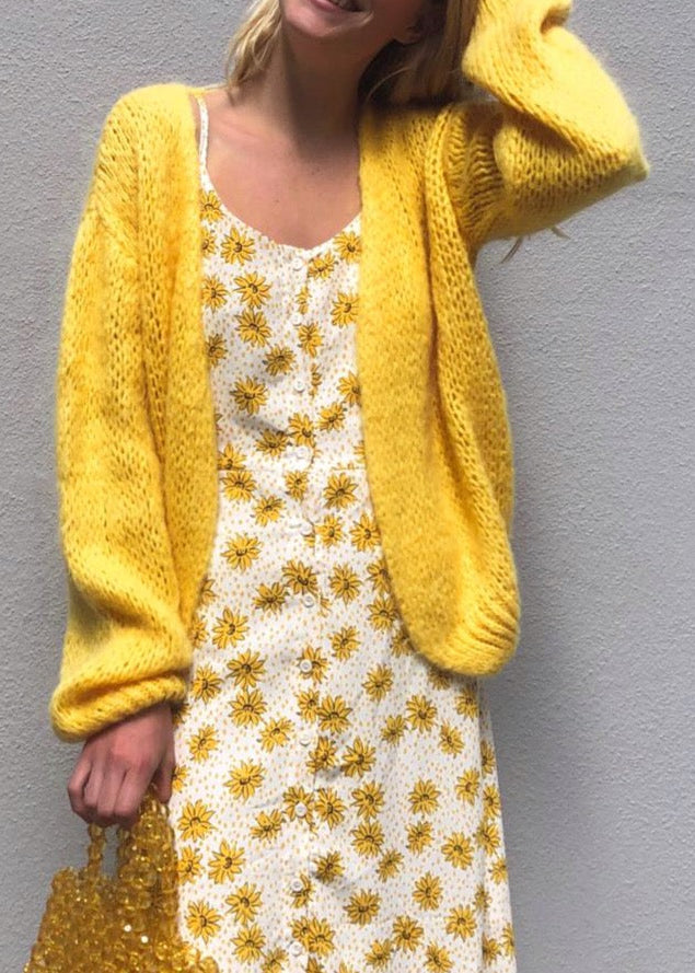 ØST London Smila Cardigan in Mustard