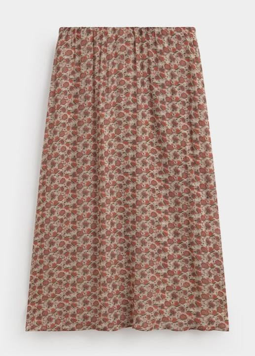 ese O ese Midi Clovelly Flower Print Skirt