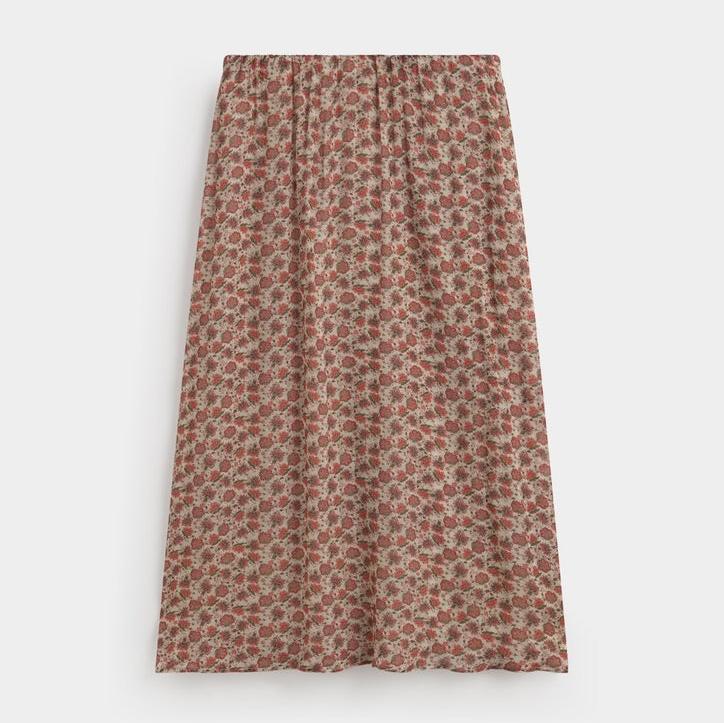 ese O ese Midi Clovelly Flower Print Skirt