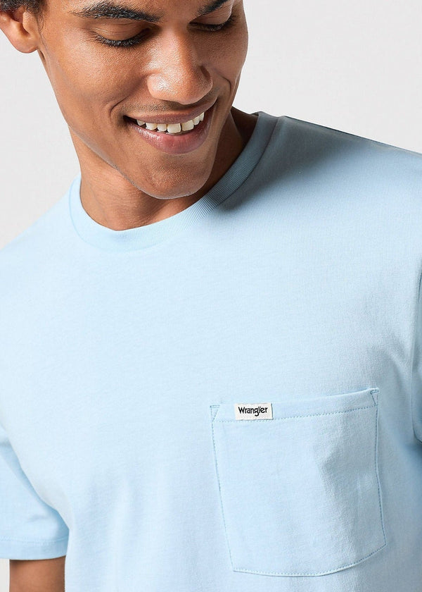 Wrangler Pocket Tee in Dream Blue