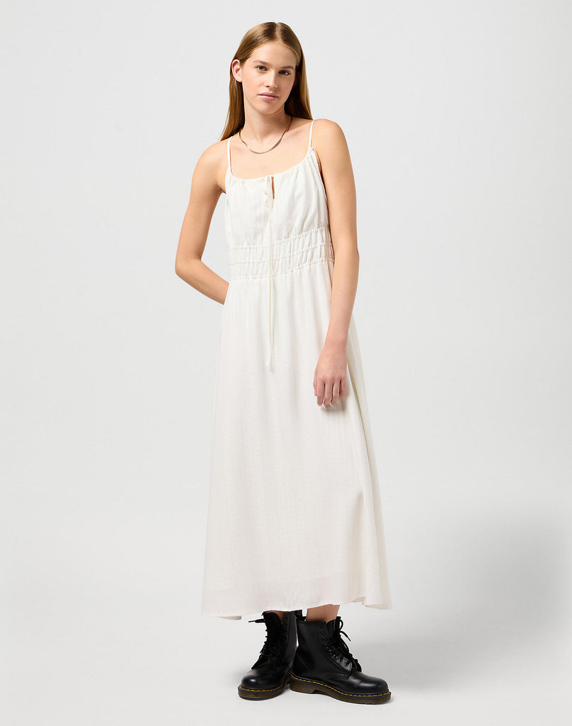 Wrangler Slim Summer Dress Vintage White