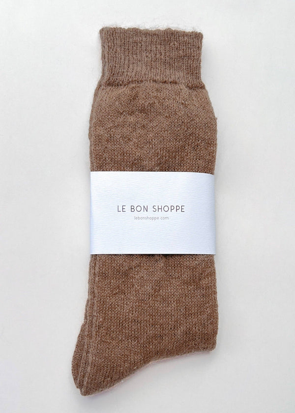 Mohair Veil Socks In Mocha