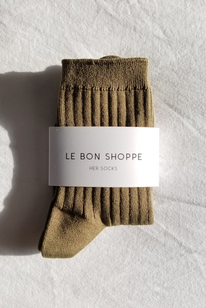 Le Bon Shoppe Her Socks in Pesto