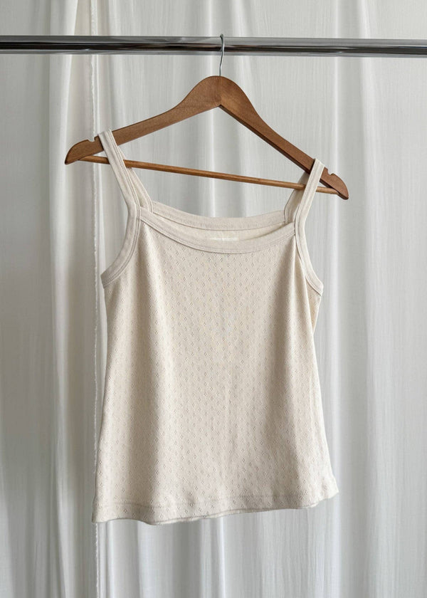 Pointelle Eve Cami in Naturel