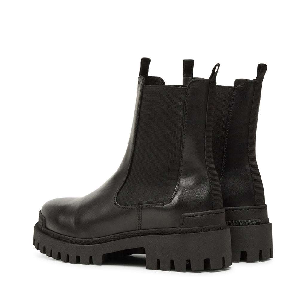 Pavement Malou Boots Platform sole Black Leather