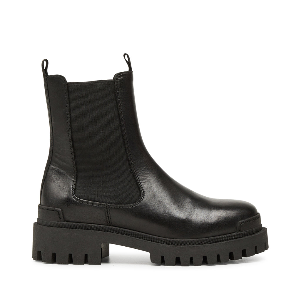 Pavement Malou Boots Platform sole Black Leather