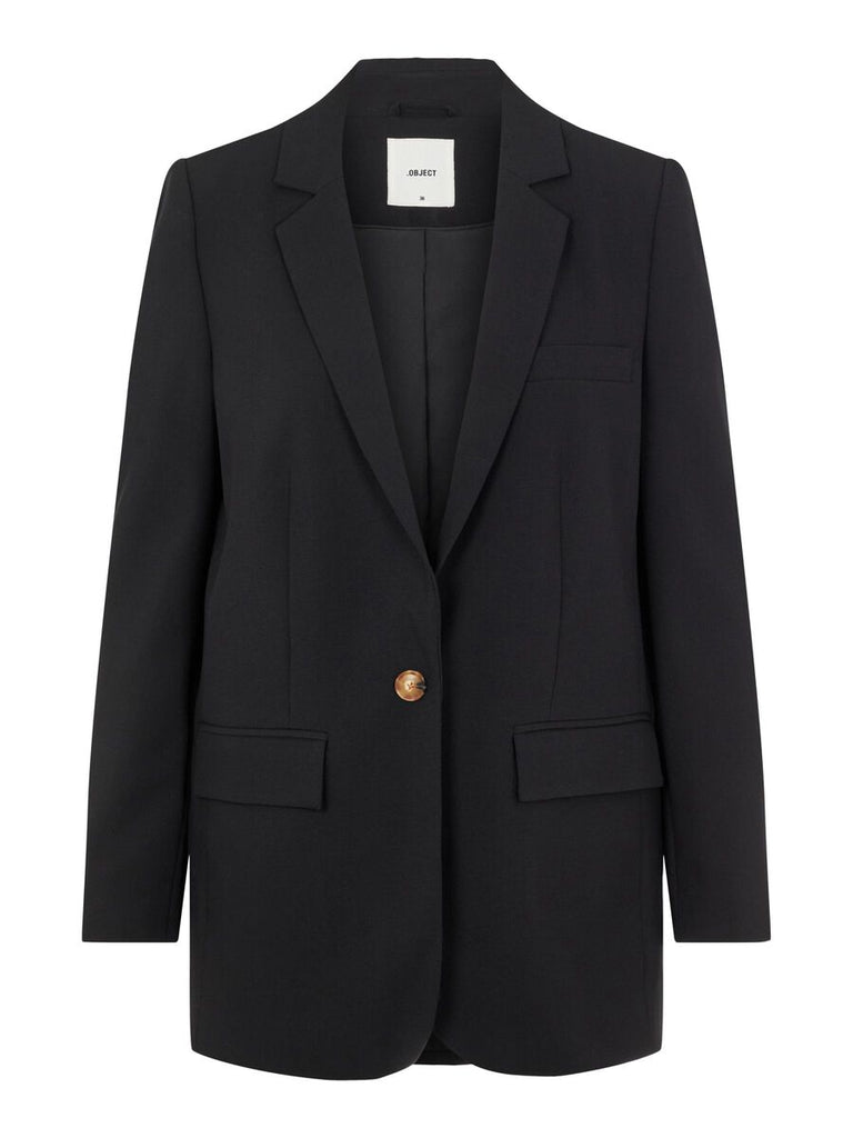 Object Blazer Objsigrid In Black