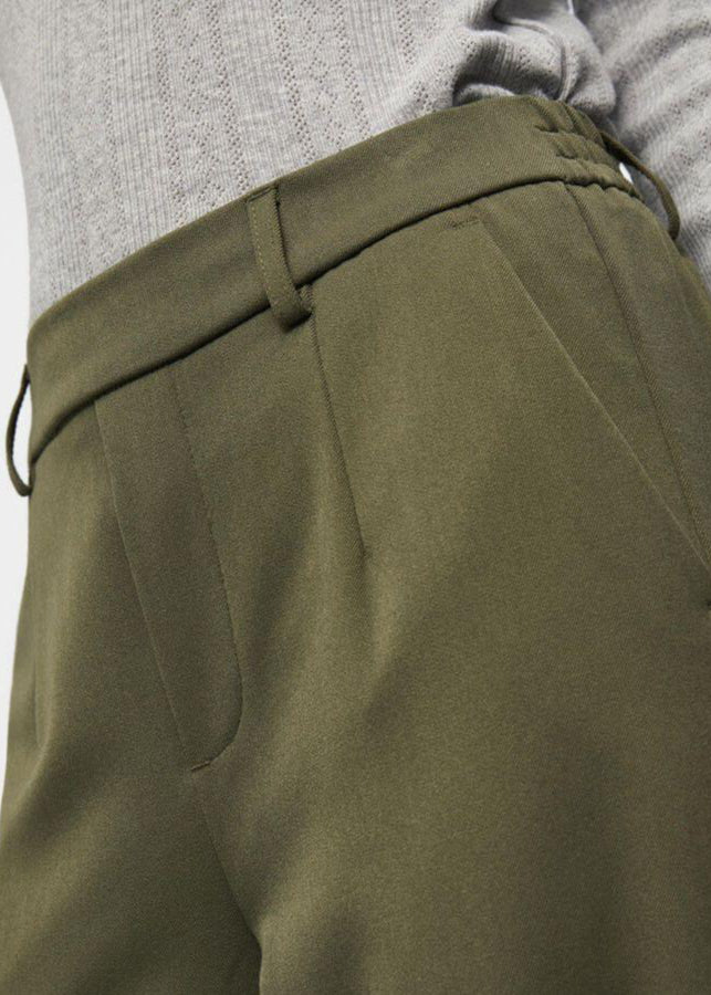 Lisa Wide Leg Trouser in Ivy Green