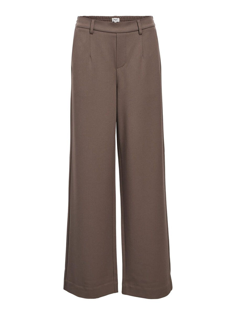 OBJECT Lisa Wide Leg Trouser in Morel