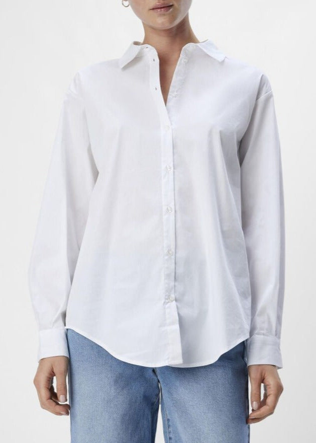 OBJECT Tutta Loose Fit Shirt in White