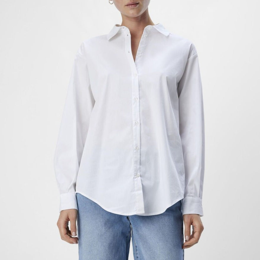 OBJECT Tutta Loose Fit Shirt in White