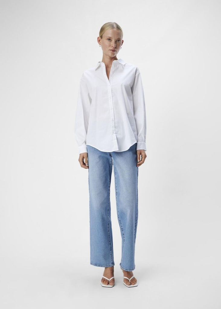 OBJECT Tutta Loose Fit Shirt in White