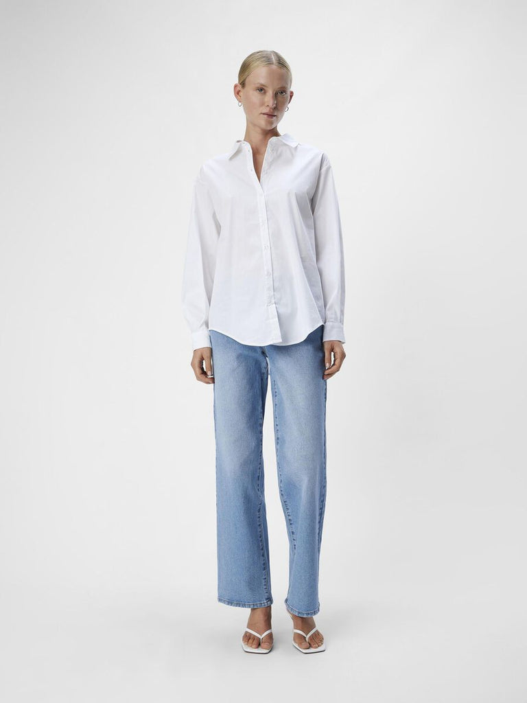 OBJECT Tutta Loose Fit Shirt in White