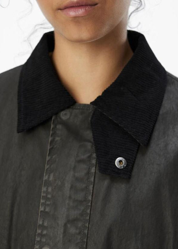 OBJECT Coated Jacket in Black