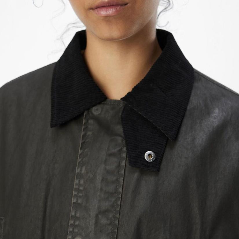 OBJECT Coated Jacket in Black