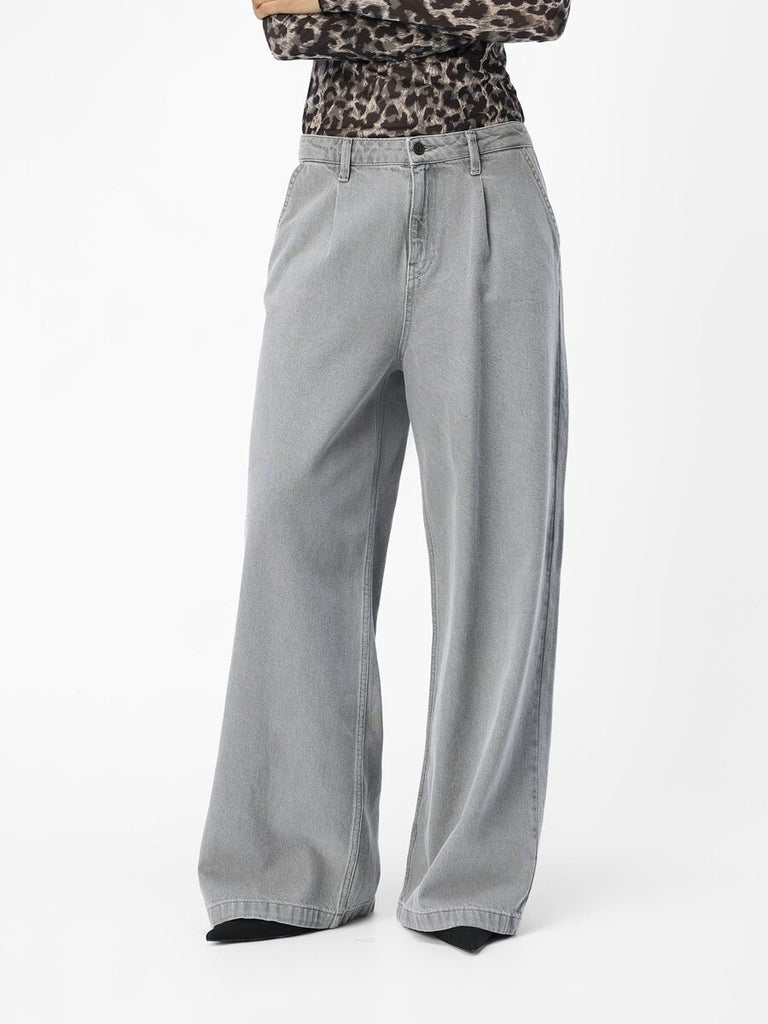 Object Wide Fit Jeans in Grey Denim