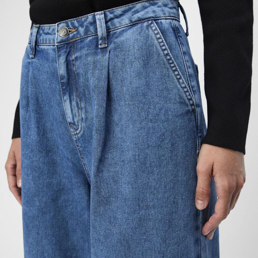 Object Wide Fit Jeans in Medium Blue Denim