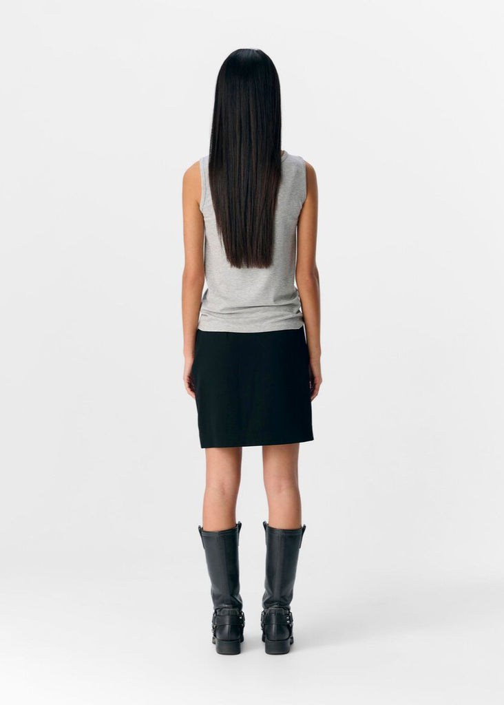 Object Jamie Grey Ribbed Tank Top&nbsp;