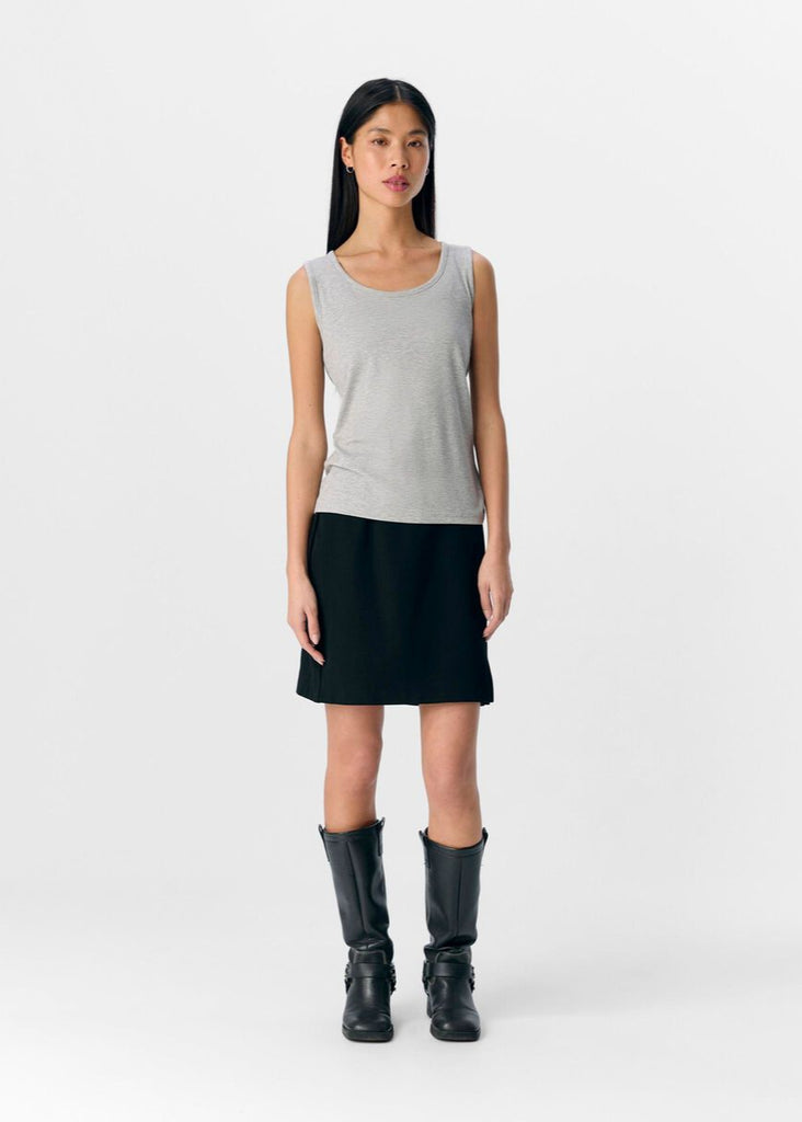 Object Jamie Grey Ribbed Tank Top&nbsp;