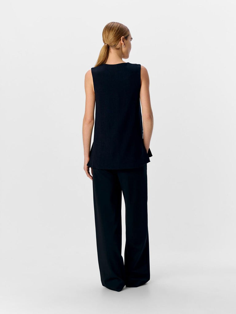 Object Longline Waistcoat In black