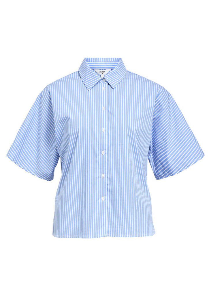Striped Shirt In Cornflower