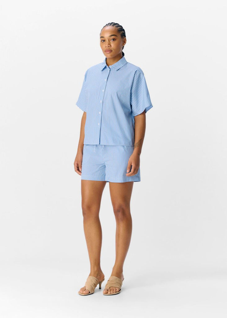 Striped Shirt In Cornflower