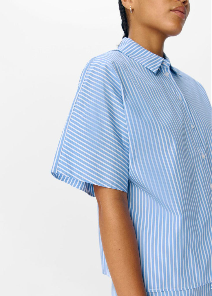 Striped Shirt In Cornflower