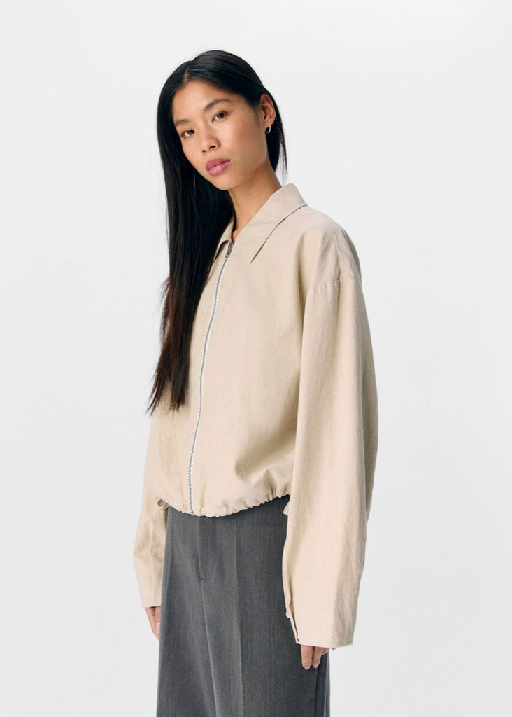 Object Linen Blend Bomber Jacket