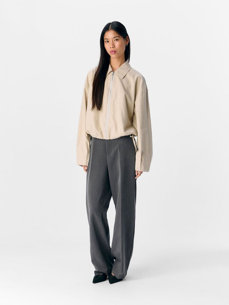 Object Linen Blend Bomber Jacket