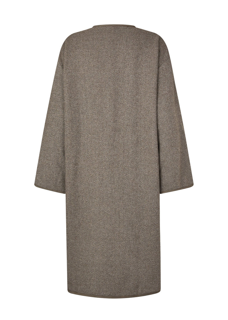 Brown coat on a white background