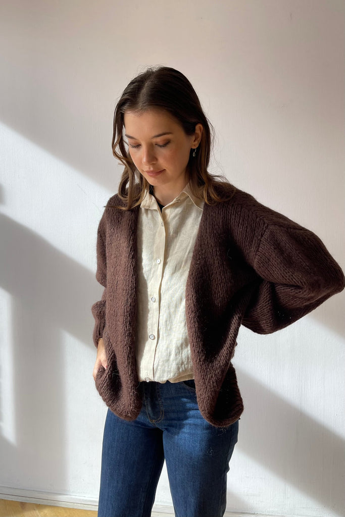 ØST London Smila Cardigan in Brown