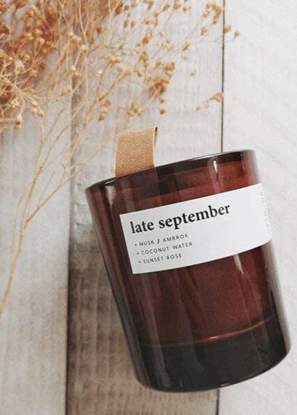 Late September | Coconut + Rose Candle