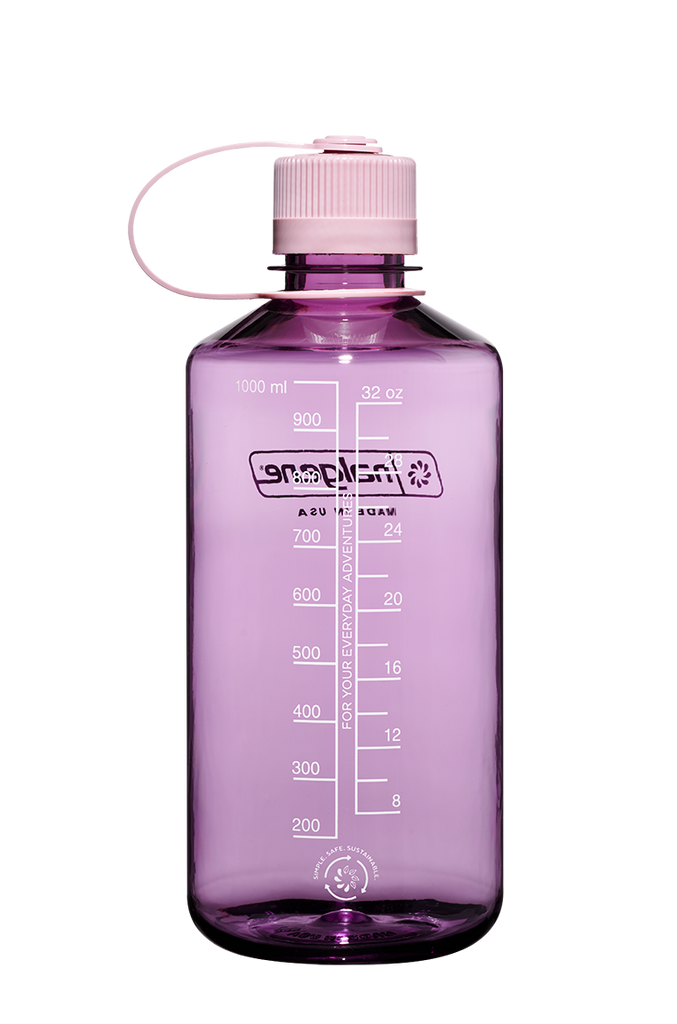 Nalgene Narrow Mouth Sustain 1L Water Bottle in Cherry Blossom