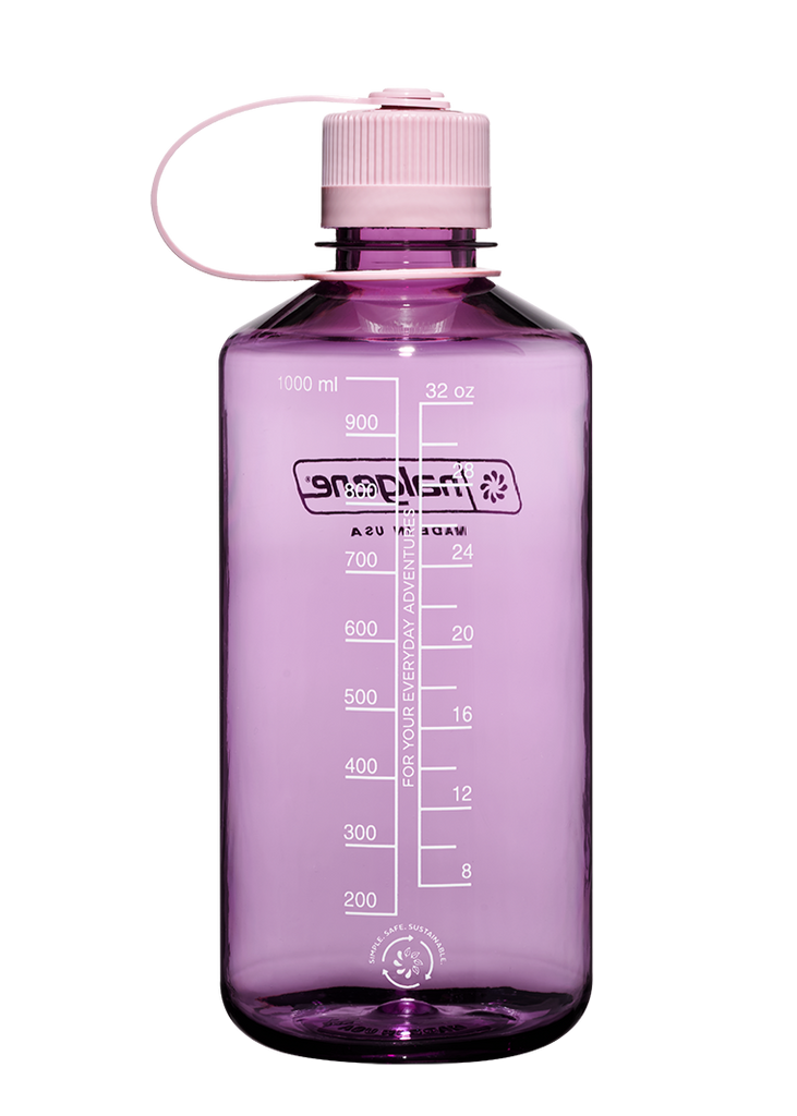 Nalgene Narrow Mouth Sustain 1L Water Bottle in Cherry Blossom