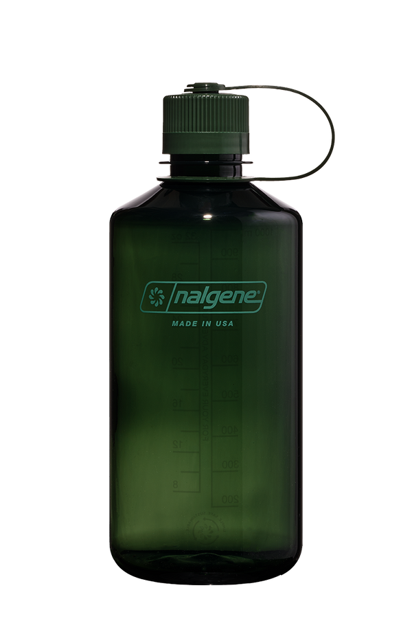 Nalgene Narrow Mouth Sustain 1L Water Bottle in Jade
