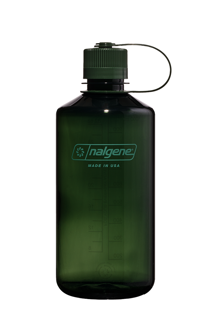 Nalgene Narrow Mouth Sustain 1L Water Bottle in Jade