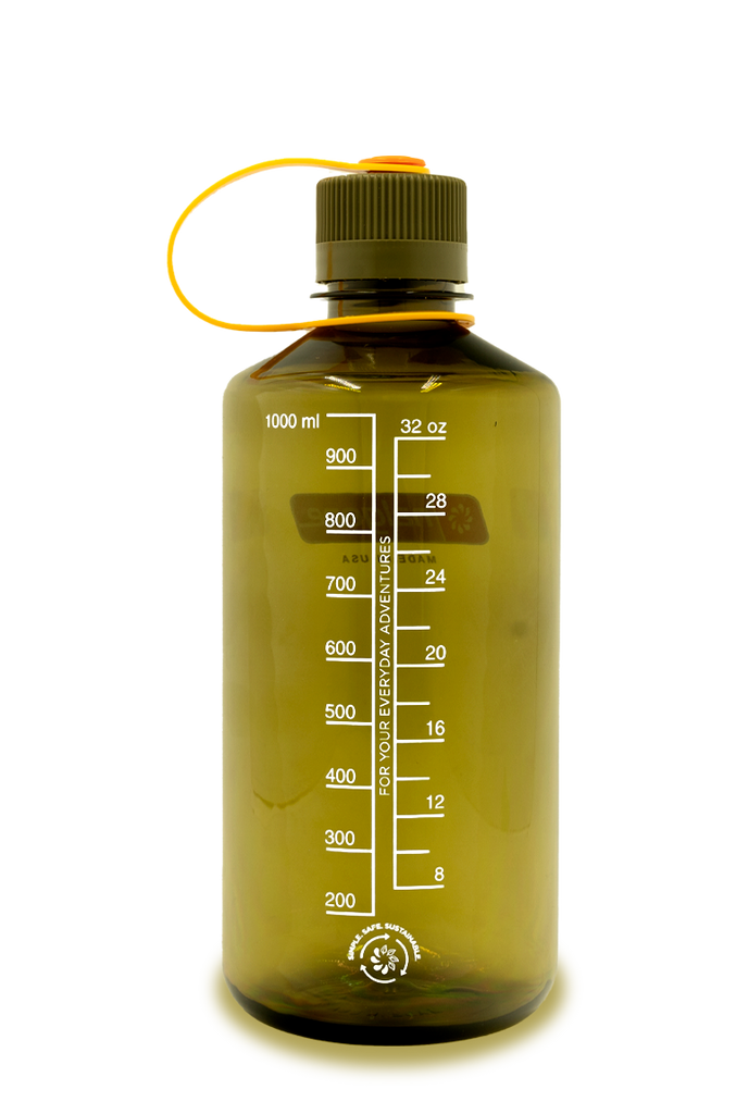 Nalgene Narrow Mouth Sustain 1L Water Bottle in Olive