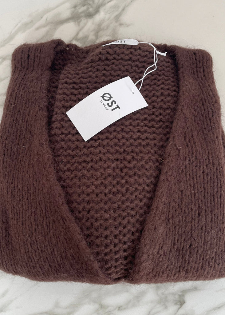 ØST London Smila Cardigan in Brown